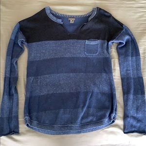 Eddie Bauer Blue Stripped Sweater